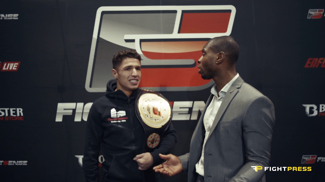Zakaria Tijarti​ Interview - FIGHTSENSE​ presents Enfusion​ - Zuiderpark - 02.12.2017