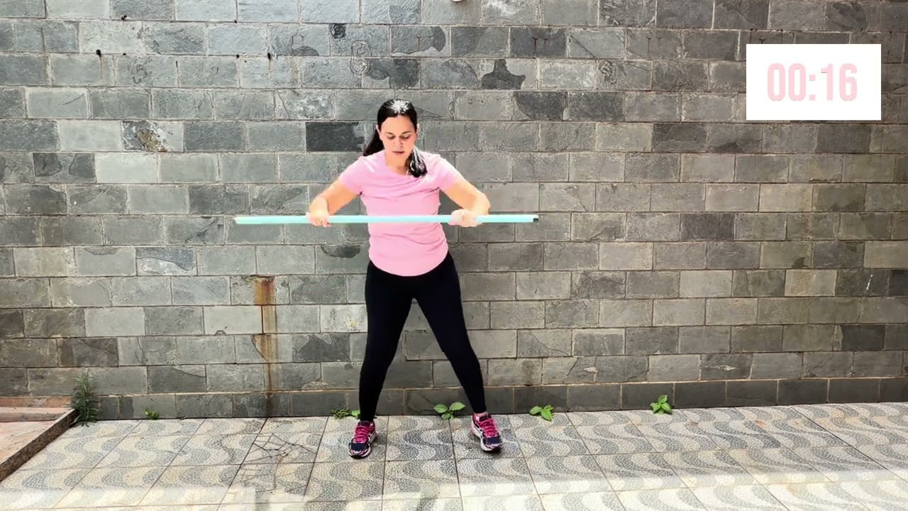 Treino com Cabo de Vassoura 🧹 para iniciante em Casa 🏠 