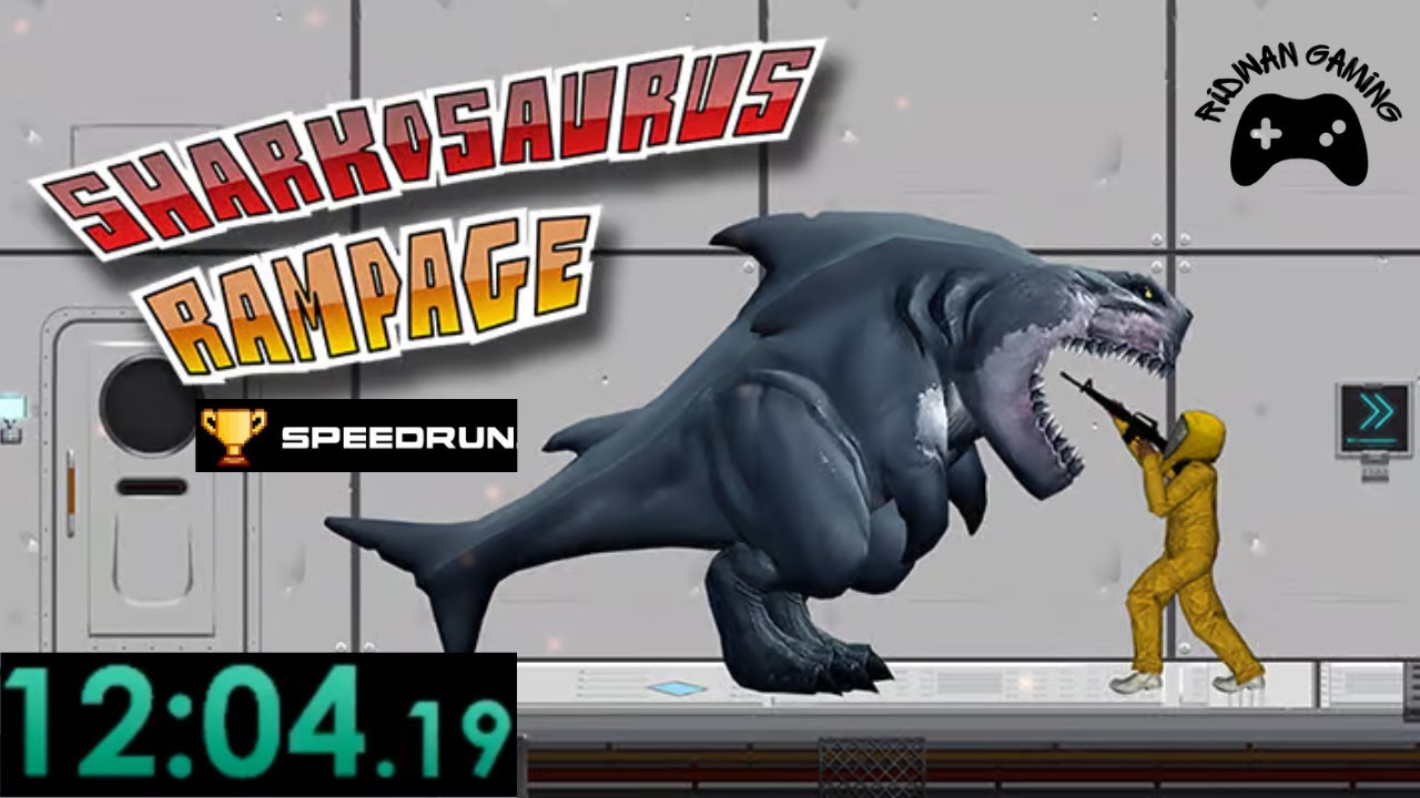 Sharkosaurus Rampage Speedrun - Fastest Run Ever!