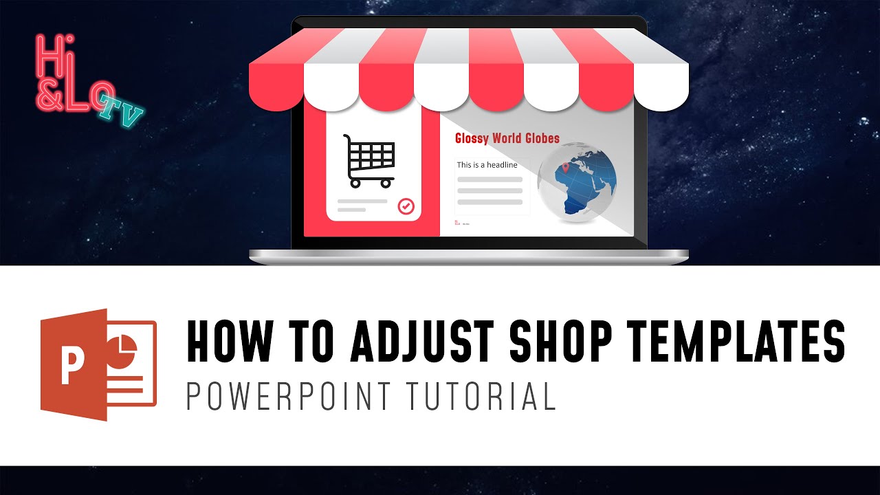 PowerPoint Tutorial: How to adjust Shop Templates