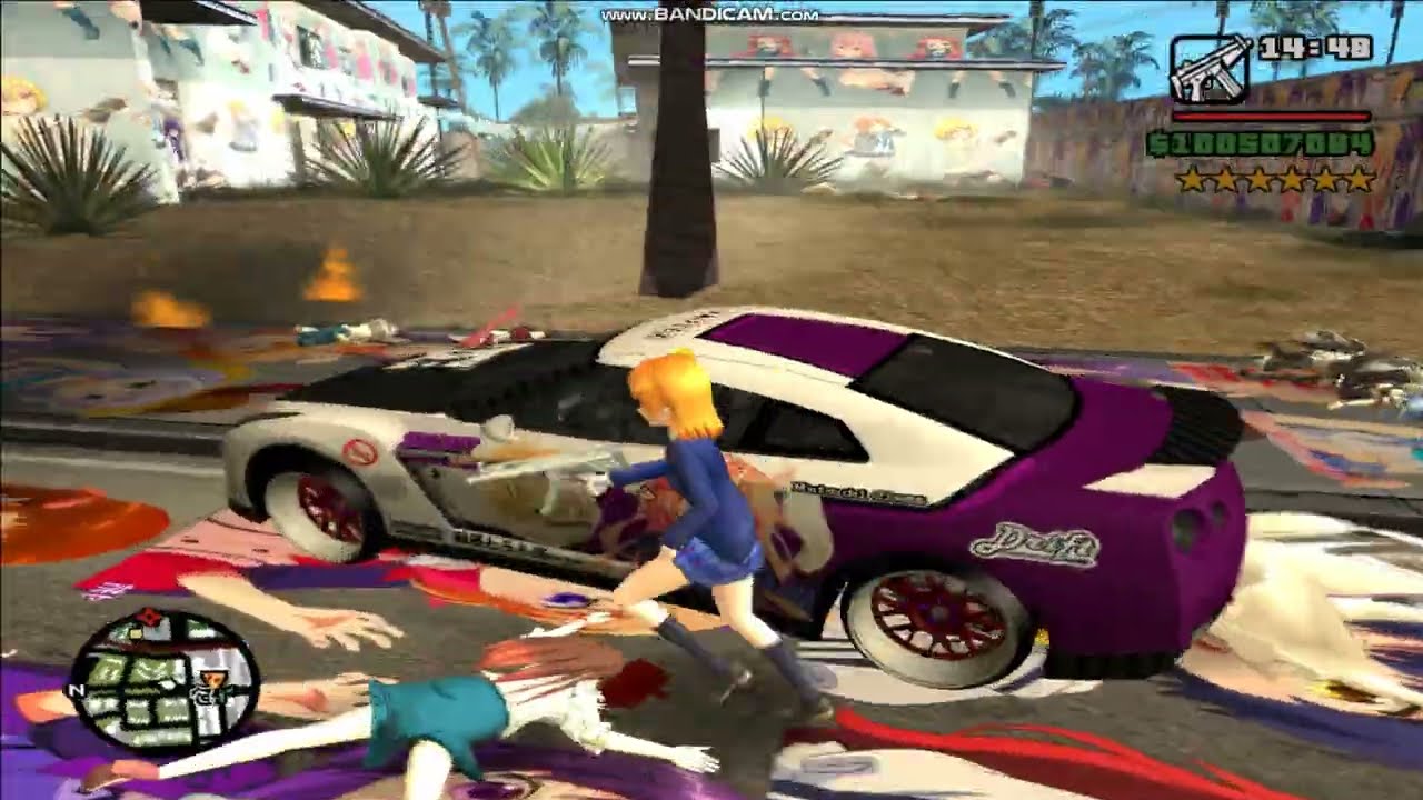 GTA San Andreas Mission06 (Nines And AK's) 6 Star Wanted level：Hell
