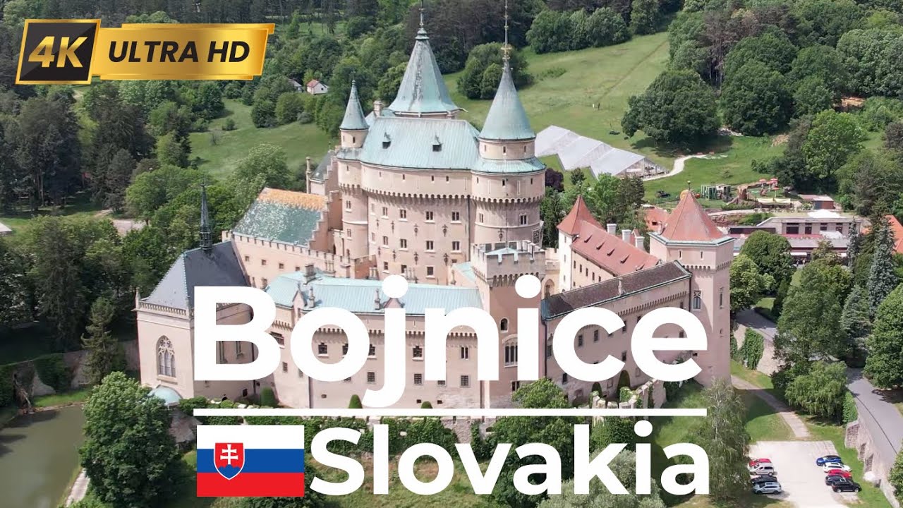 🇸🇰 Bojnice , Slovakia in 4K | Drone Tour of a Fairytale Castle & Spa Town Charm