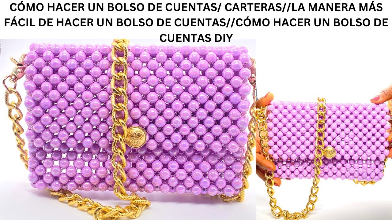 CÓMO HACER UN BOLSO DE CUENTAS/ CARTERAS//LA MANERA MÁS FÁCIL DE HACER UN BOLSO DE CUENTAS//