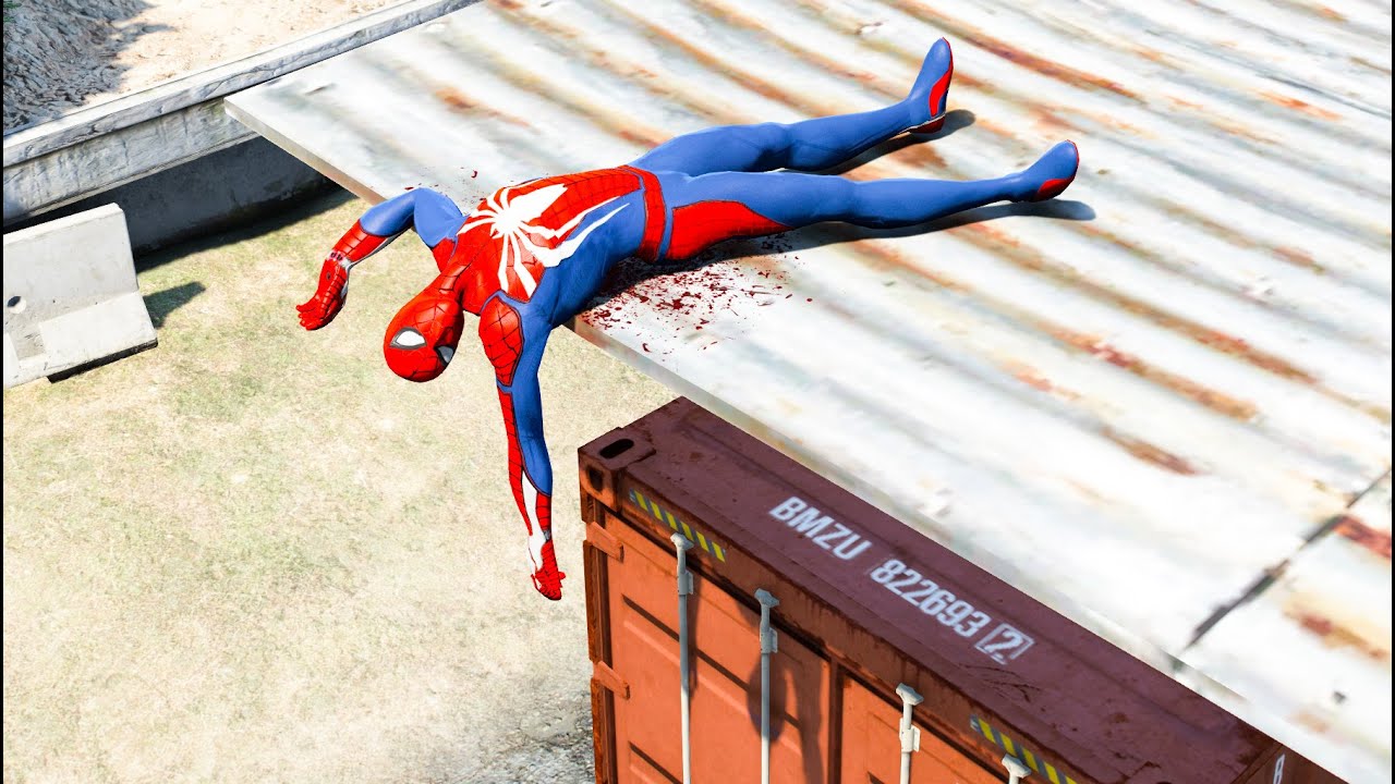 GTA 5 SPIDERMAN Ragdolls 4k Compilation #95 (GTA 5 Fails, Funny Moments/Ragdolls)