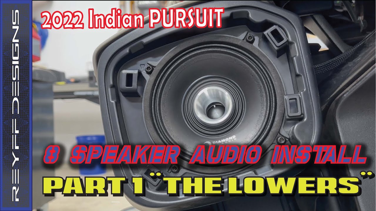 Indian Pursuit 8 Speaker Davidson Audio Install Part 1 