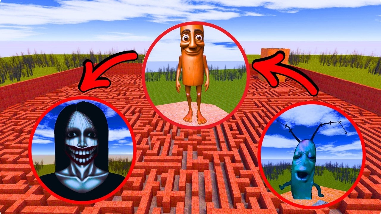 I Tried to Escape Nextbots in a Giant Maze! | GMod Horror Gameplay | Gamex HD
