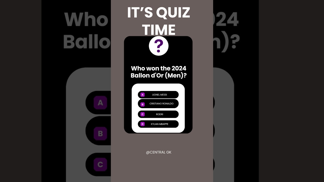 Who won the 2024 Ballon d'Or (Men)?