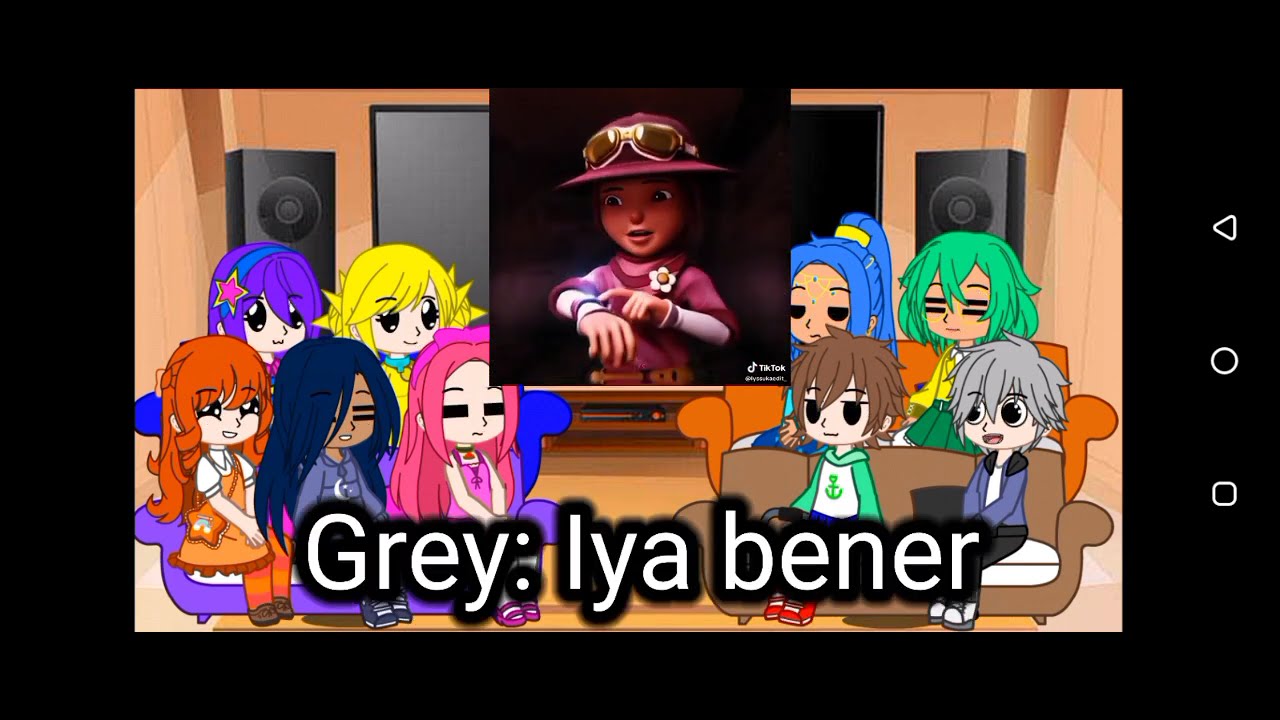 Rainbow bubblegem react to Boboiboy part 3 Ochobot, Ying, dan Yaya