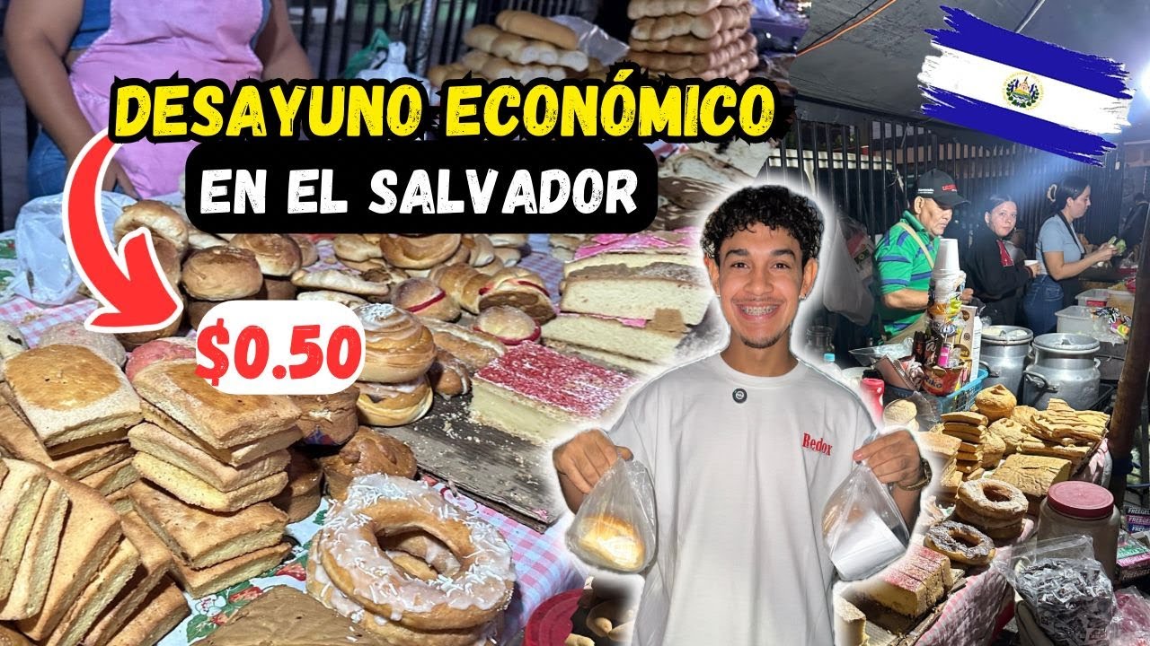ASÍ DESAYUNAN LOS SALVADOREÑOS 🤤🇸🇻 las personas madrugan a comer😱😱