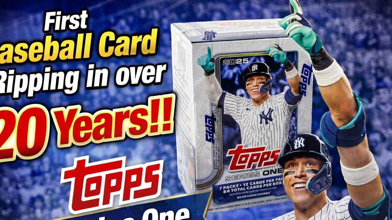 First Baseball Card Ripping in over 20 years !! Topps series one 