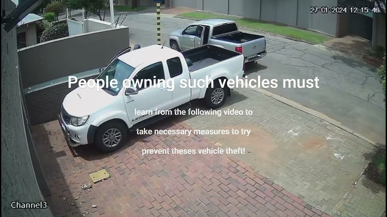 GONE IN 2 MINUTES!    A Toyota Hilux stolen.