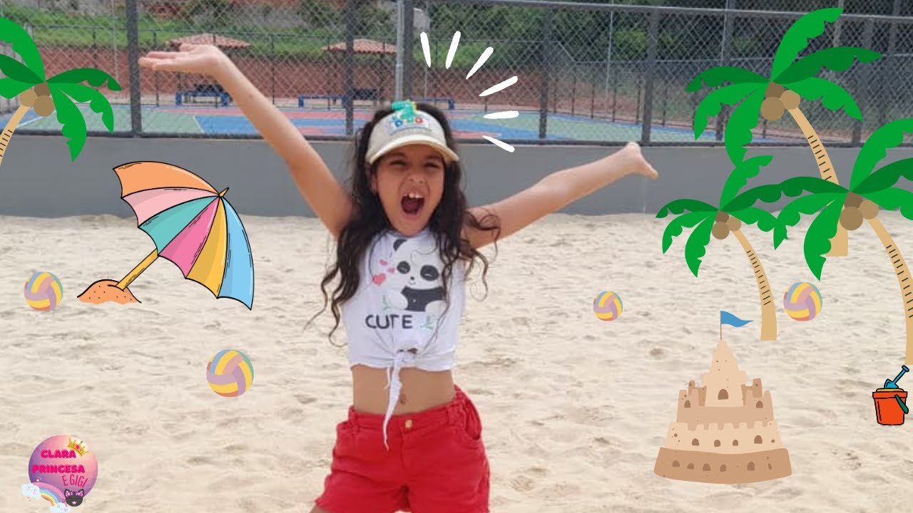 Rotina em Família: Desafios Divertidos na quadra de areia 😂 | Vlog da Clara Princesa