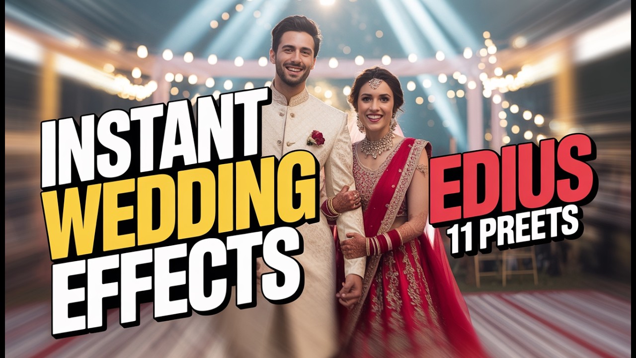 Wedding Video Editing Made Easy With Custom Edius 11 Effect Pack 