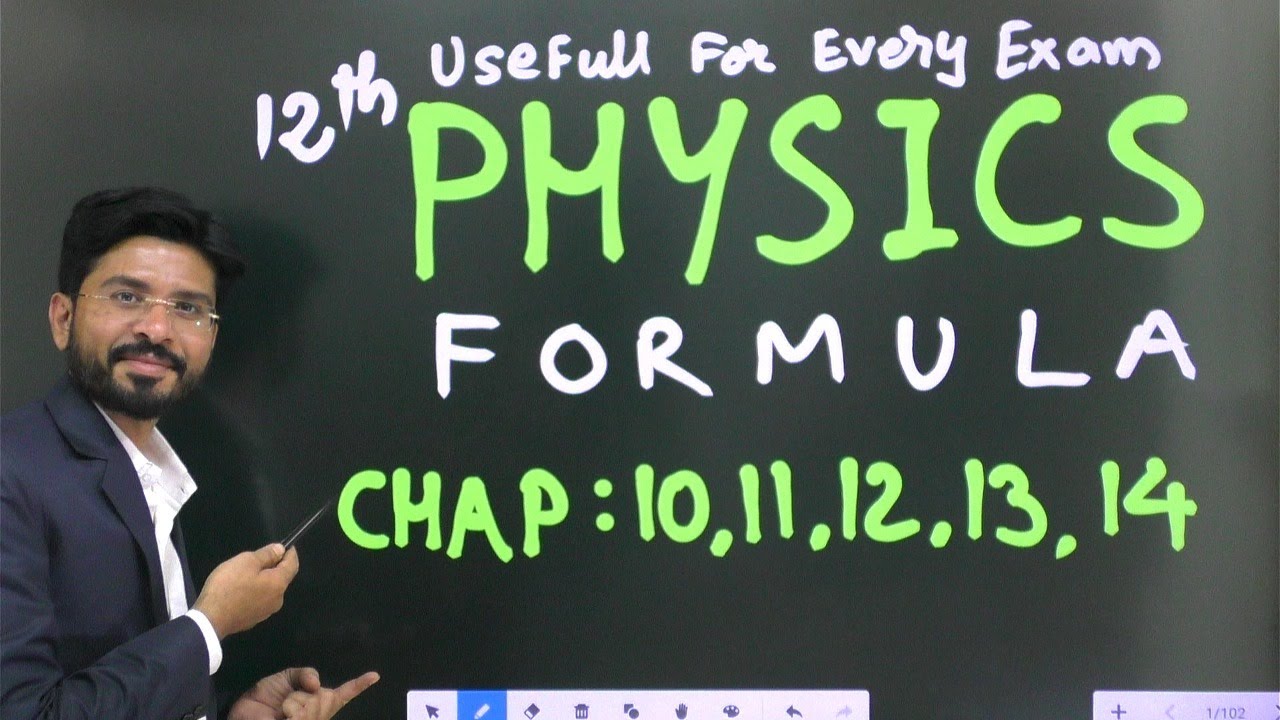 12th Physics Formula Chap : 10,11,12,13,14 Use Full For Every Exam | NBParmarSir