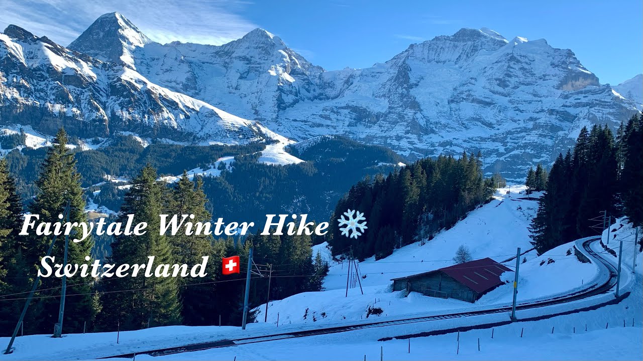 Switzerland’s most beautiful Winter hike |Grütschalp, Mürren & Lauterbrunnen | Winter road trip Ep-4