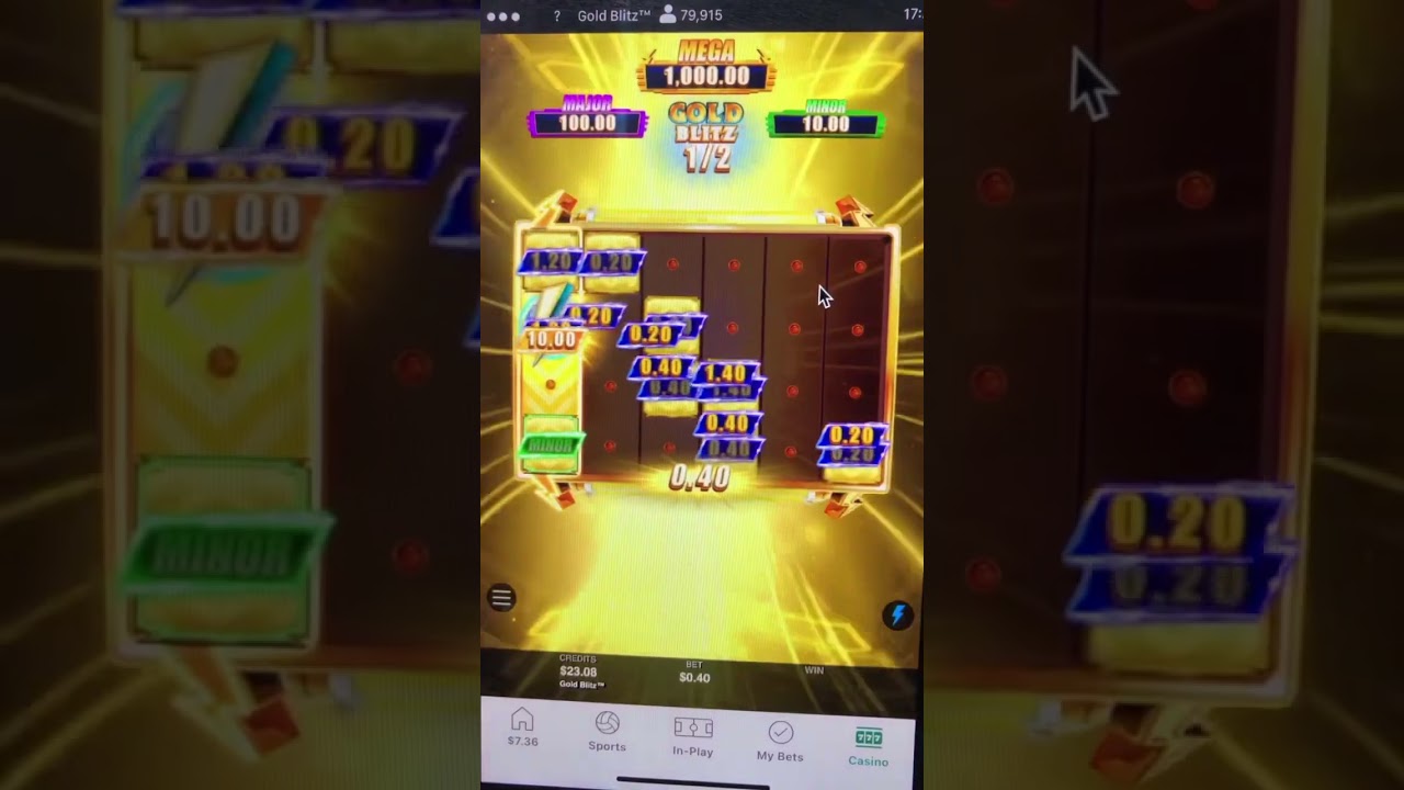 BIG WIN ON GOLD BLITZ - POKIES #pokie #pokiewins #slotmachine #slots #casinogame #gambling #fyp