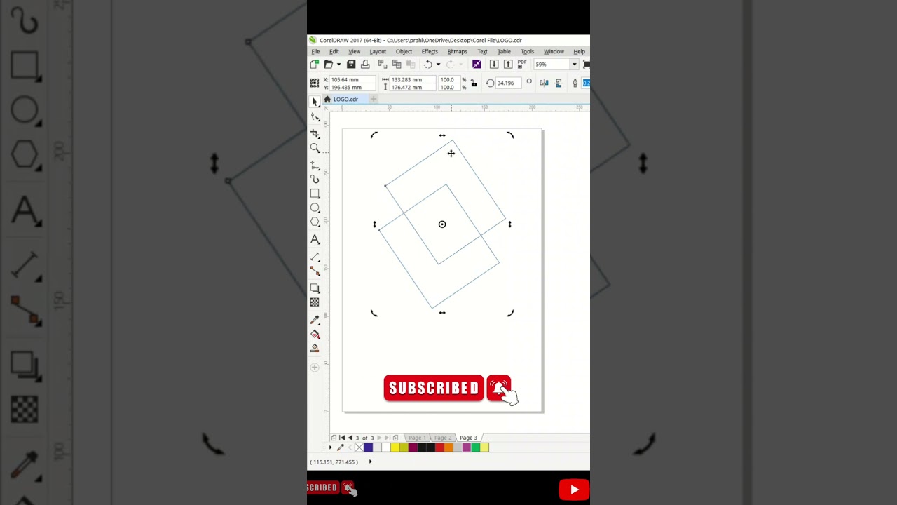 Corel draw Simple Design || Corel draw Design  #coreldraw #coreldrawtutorial #graphicdesign #design