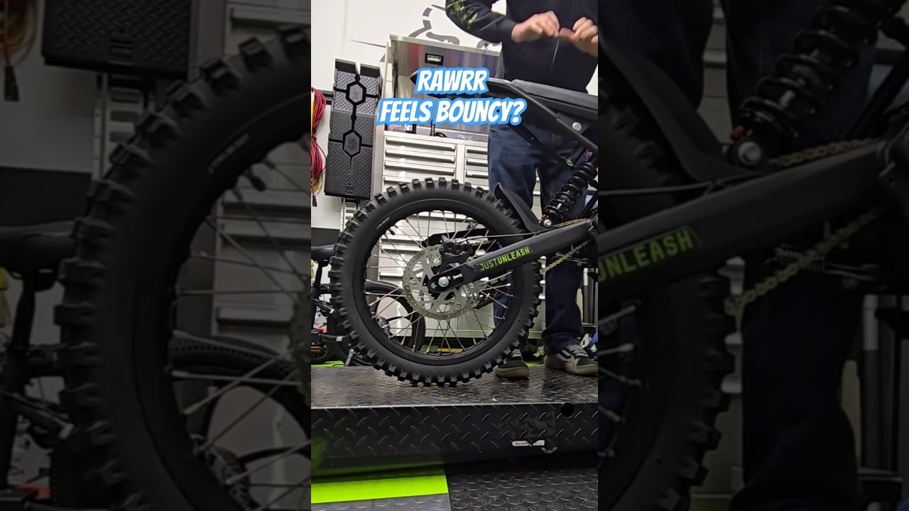 Rawrr Mantis X Suspension settings- If the bike feels like a pogo stick do this! #ebike #surron
