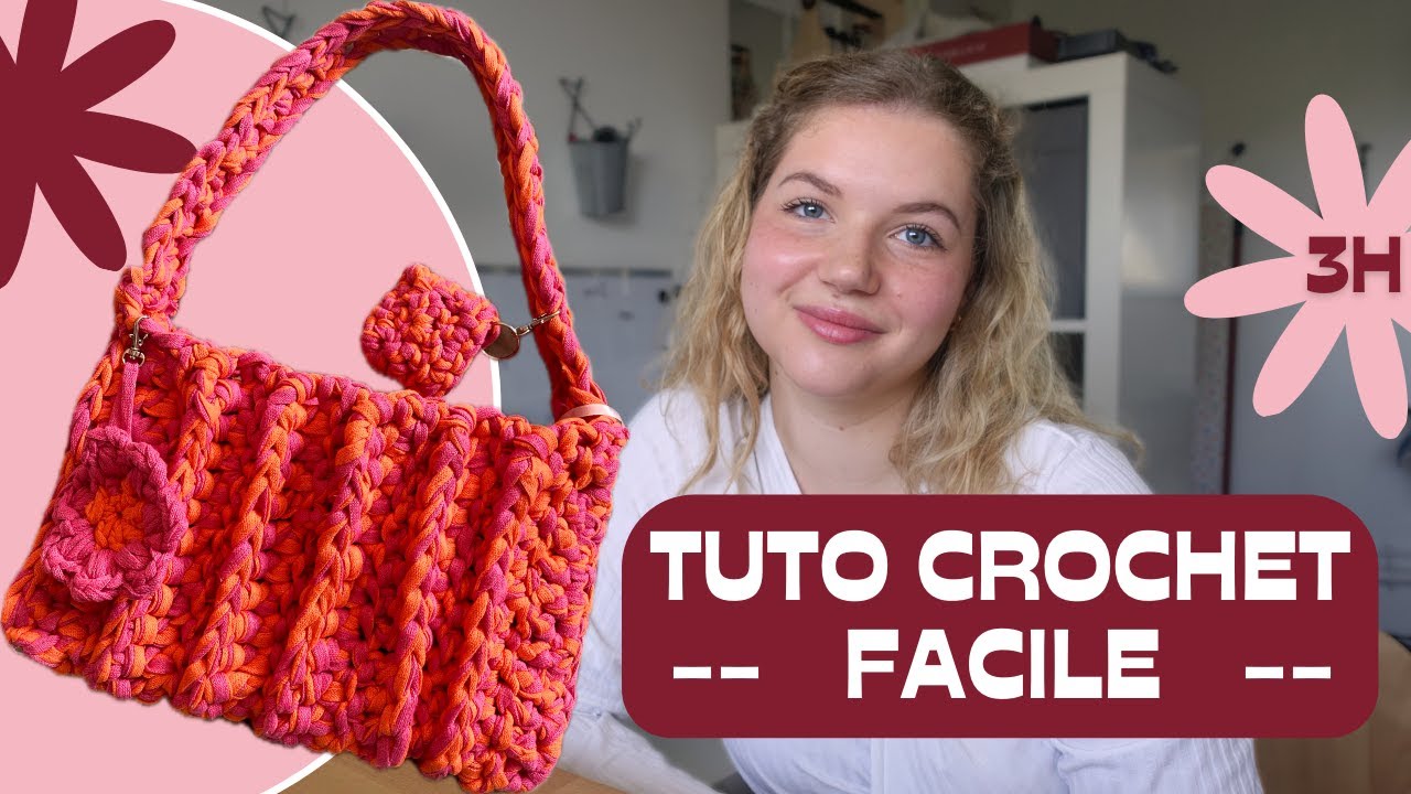 🌸 TUTO SAC CROCHET : le sac tendance de l'été /facile/rapide/débutant