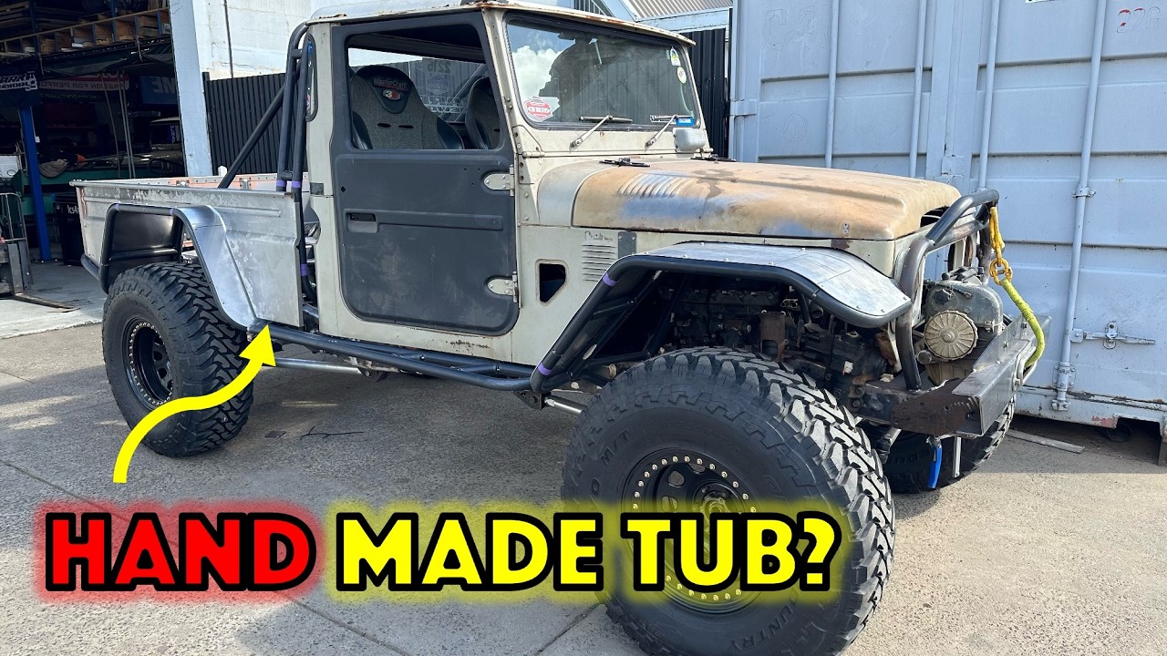 WILDEST road legal 4x4 gets tub, wheels, swaybar, bumpstops, radiator shroud | FJ Build Ep#8
