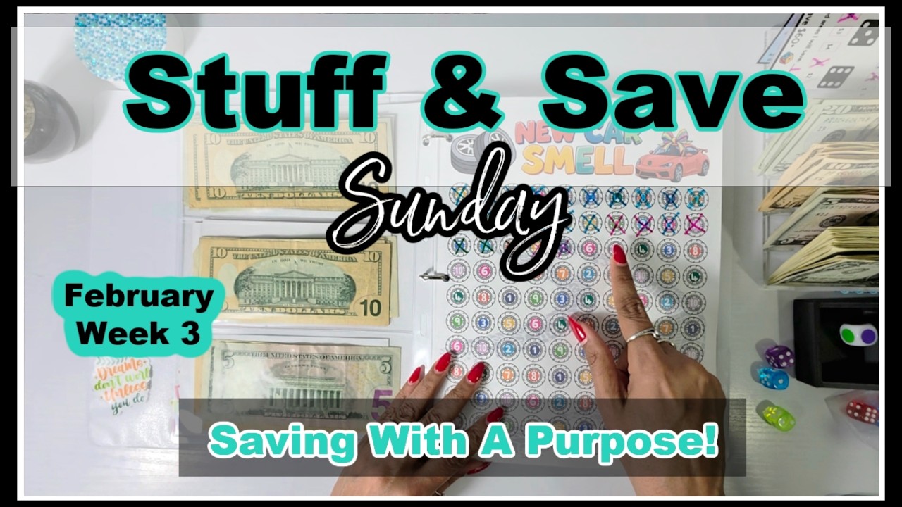 Stuffing My Savings Challenges | Stuff & Save Sunday | Group Play | Saving With A Purpose 😊💞