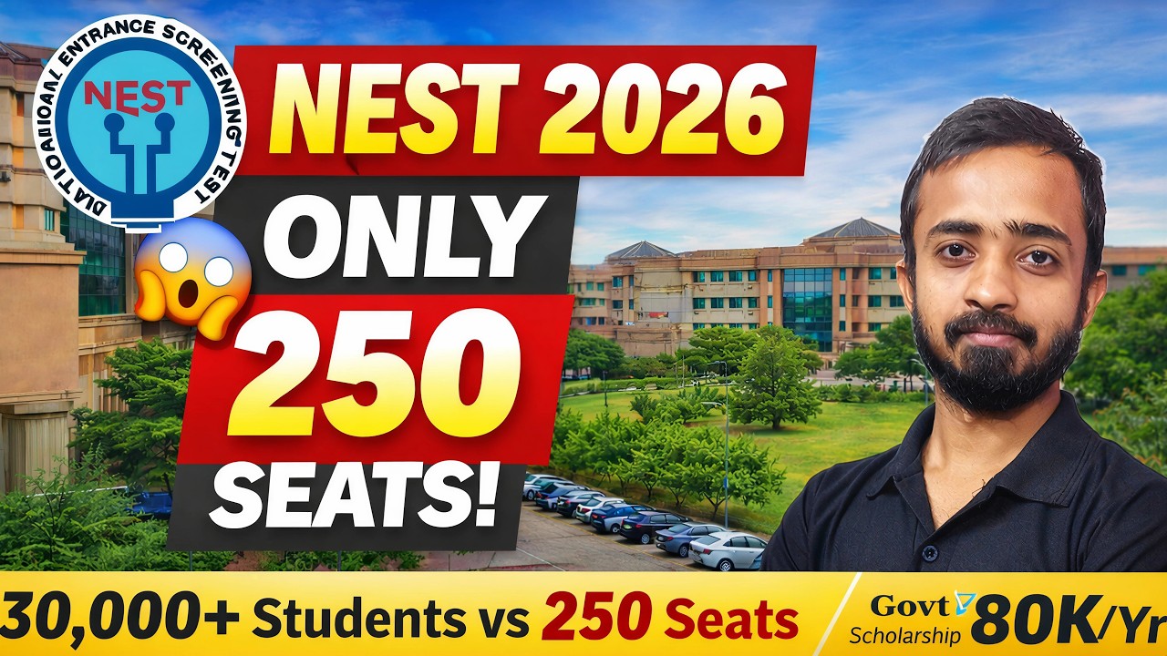 NEST 2026 Full Details 🔥 | NISER & CEBS Admission 2026 | Eligibility, Form Fill Up, Fees, Exam Date