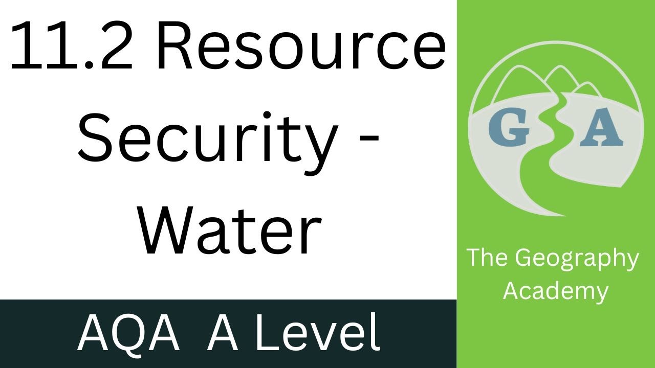 11.2 Resource Security - Water - AQA A Level Geography