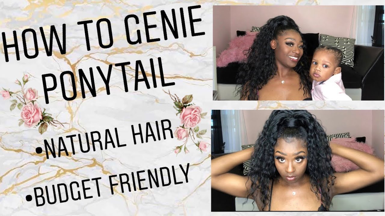 How To Genie Ponytail | Freetress Equal Crush Girl 36”| Natural Hair | Regina Maura