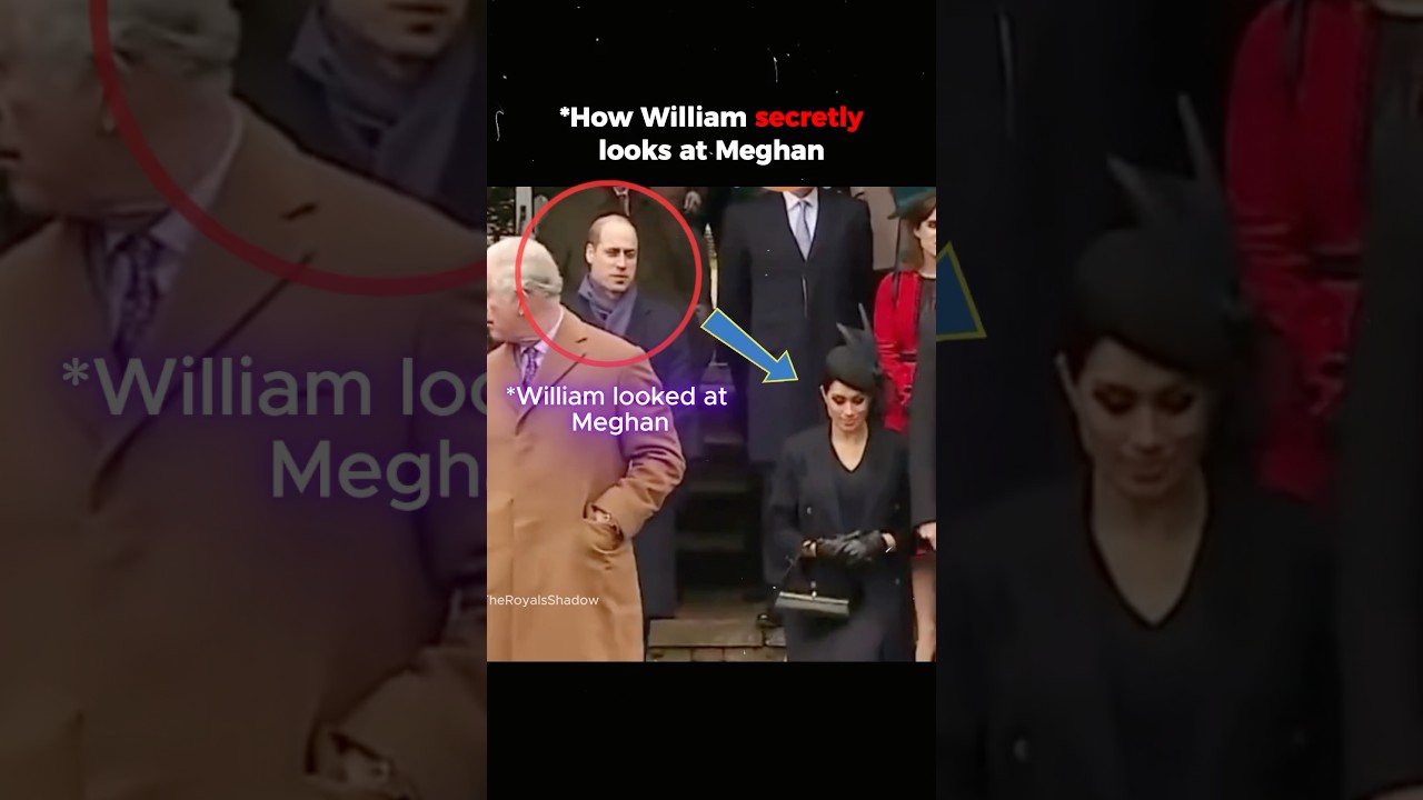 How William secretly looks at Meghan #PrinceWilliam #Meghanmarkle #royals #royaldrama