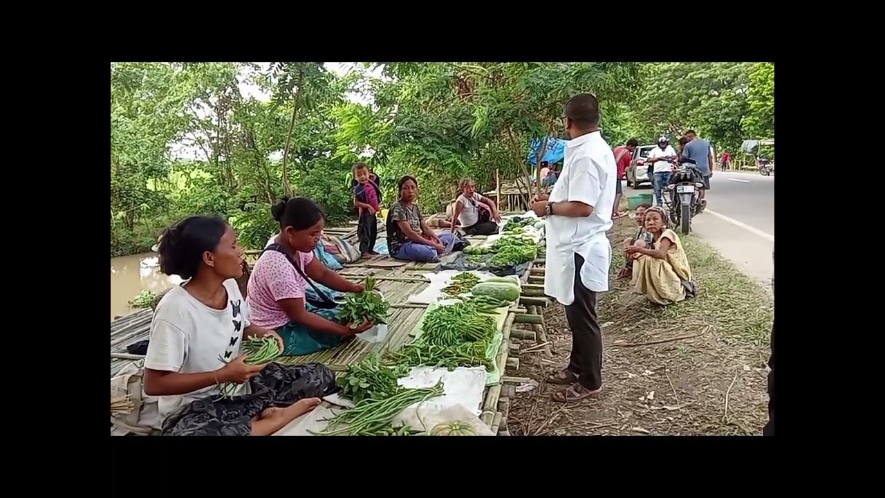 VDC chairman Simeon Rongphar|| Organic ahan kenam pen kacherap tekang,Paklangso area Daily Market.