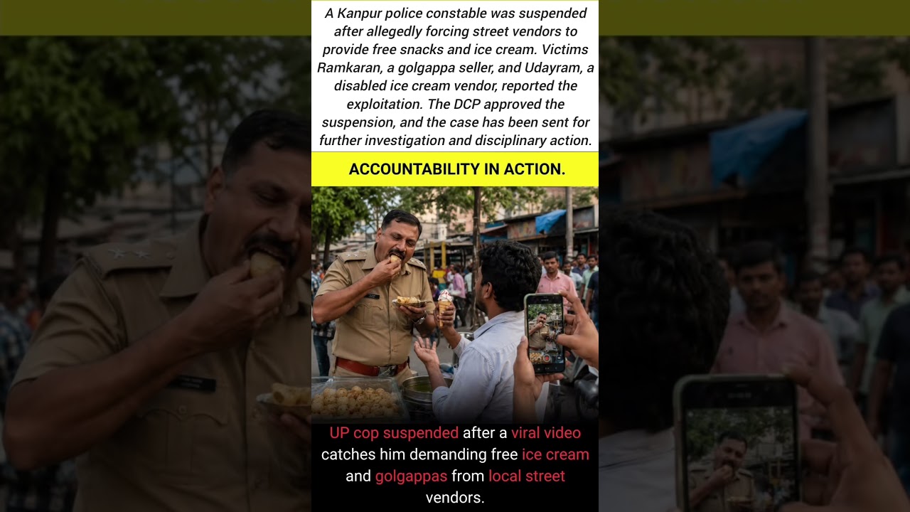 Kanpur Cop Suspended for Harassing Street Vendors! 😱