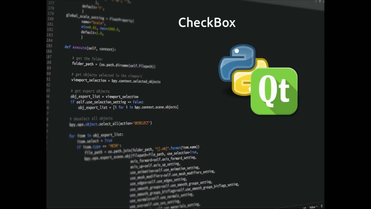 PyQt5 Lesson 9 CheckBox