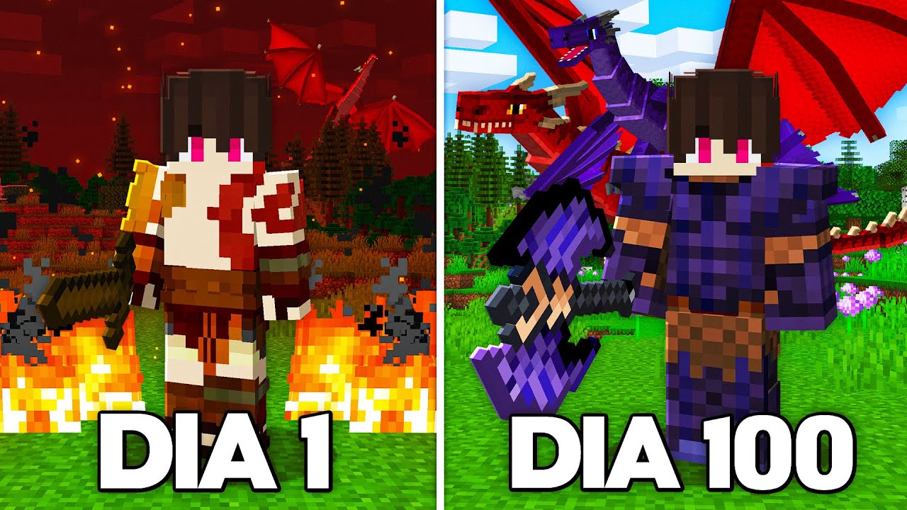 EU PASSEI 100 DIAS NO MINECRAFT MEDIEVAL - O FILME