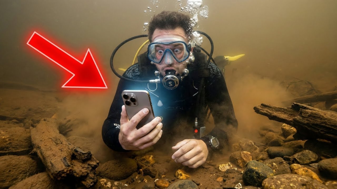 MERGULHEI E ACHEI UM IPHONE 15 PRO MAX NO RIO... SERÁ QUE AINDA FUNCIONA?