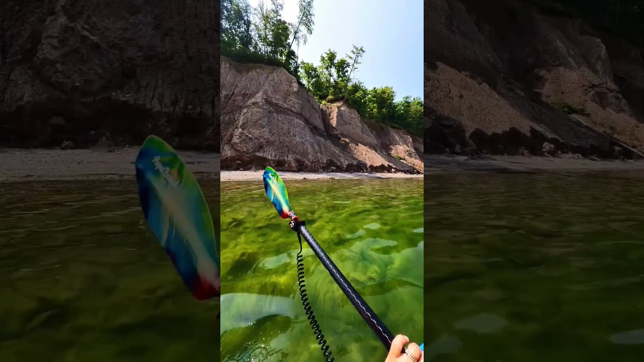 Paddling my kayak on Lake Ontario (Great Lakes) near Port Bay, NY. #lakelife #kayaking #summer