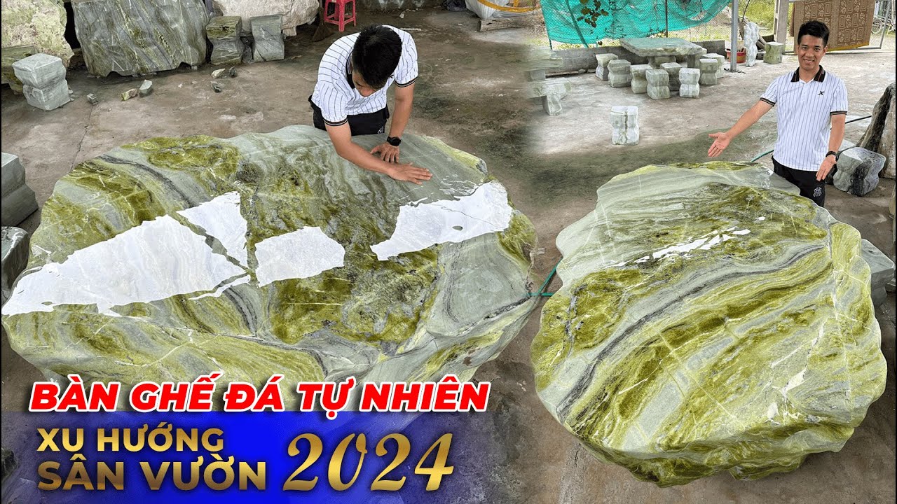 Bàn Ghế Đá Tự Nhiên Nguyên Khối VIP| Tuyệt Tác Tự Nhiên