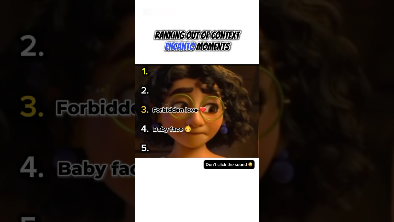 Ranking Encanto moments #cartoon #ranking #funny #memes #fun #disney #encanto #mirabel