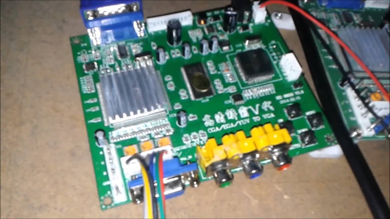 RGB/CGA/EGA/YUV to VGA HD VIDEO CONVERTER BOARD