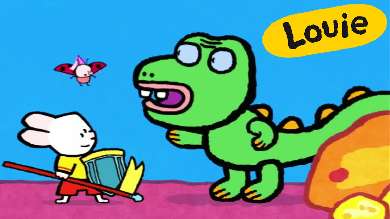 Cartoon for kids - Louie draw me a Dragon HD | Learn to draw