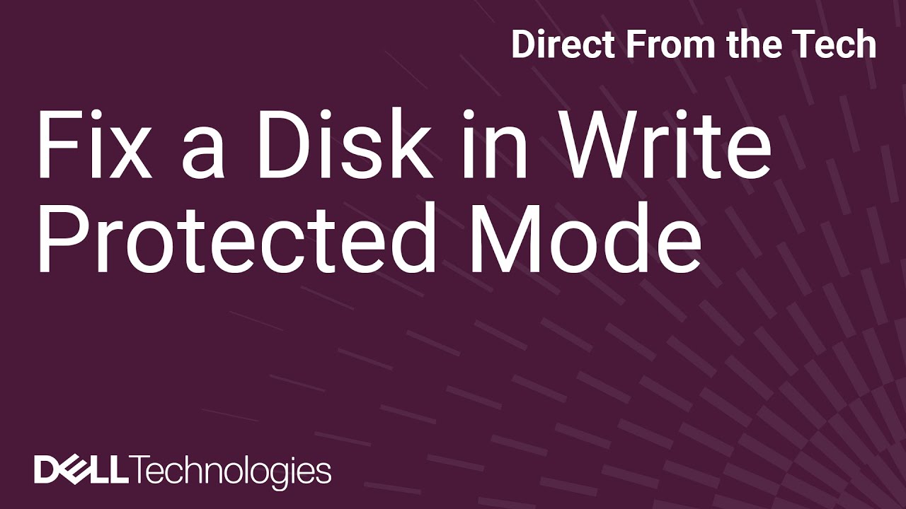 Fix a Disk in Write Protected Mode