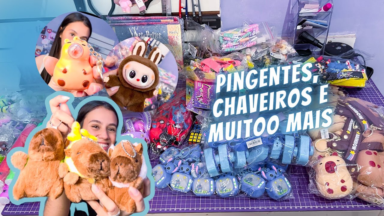 PT1 COMPRINHAS NA 25 DE MARÇO - chaveiros, pelúcias, papelaria e muito mais!!