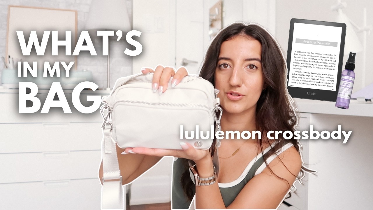 WHAT'S IN MY BAG (vlog): lululemon crossbody, digital doodling & repotting plants 🪴