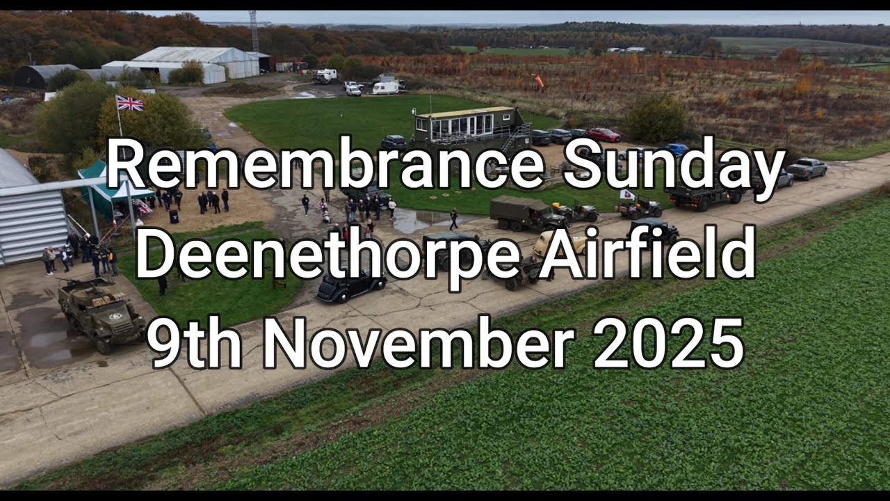 Deenethorpe Airfield Remembrance Sunday 9th November 2025
