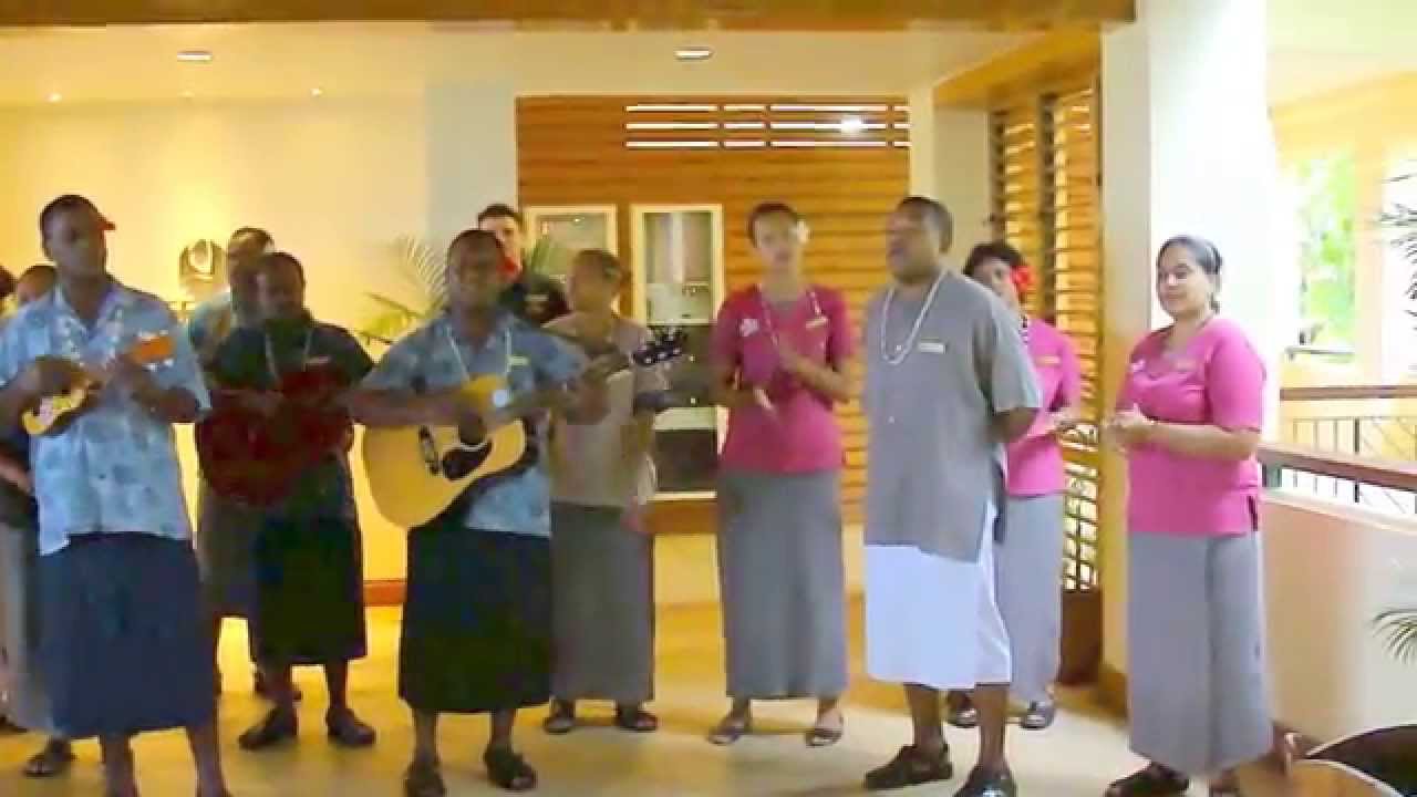 Outrigger employees sing Fiji farewell song 