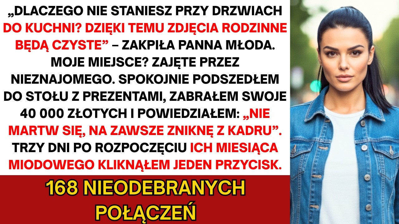 Na ślubie brata panna młoda posadzała mnie przy kuchni — zabrałam 40 tys. zł i wyszłam...