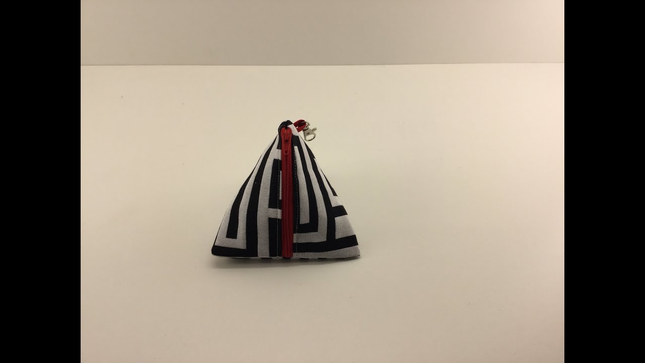 Coudre petit porte monnaie triangulaire Couture Madalena