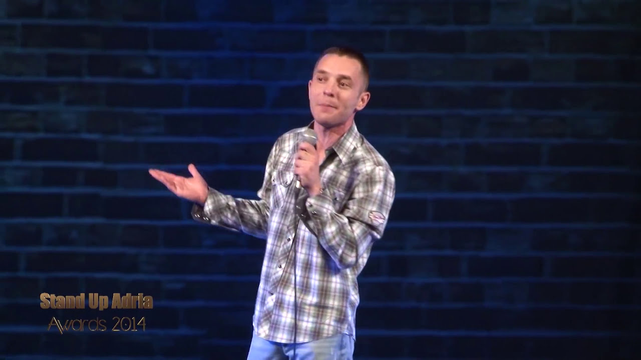 SRDJAN  JOVANOVIC najbolji YU komicar za 2014 STAND UP ADRIA AWARDS