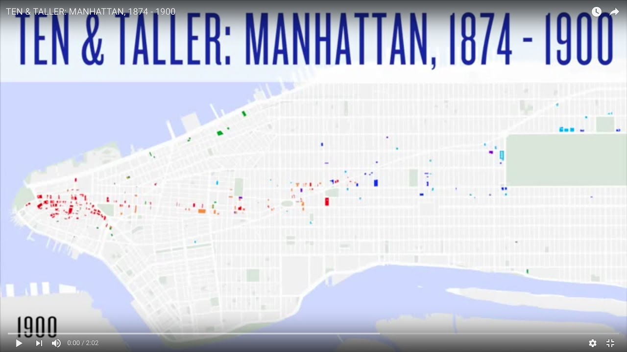 TEN & TALLER: MANHATTAN, 1874 - 1900