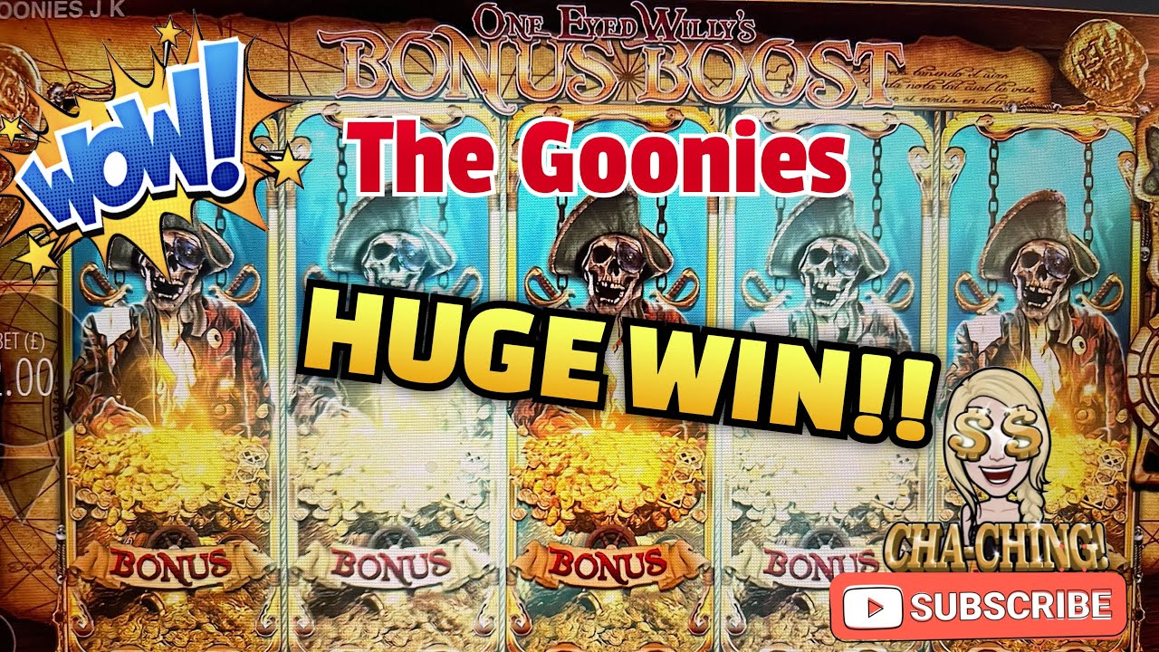 💥 💥 BIG WIN on The Goonies Slot 💥 💥 &pound;2 Spin #supersmiley #slots #thegoonies