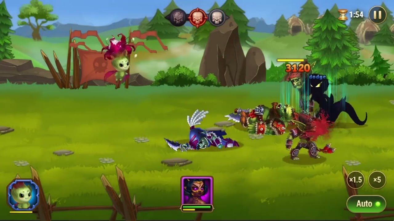 Hero Wars - Yasmine VS Orge BOSS (Chapter 3 - Leader's Tent) SOLO